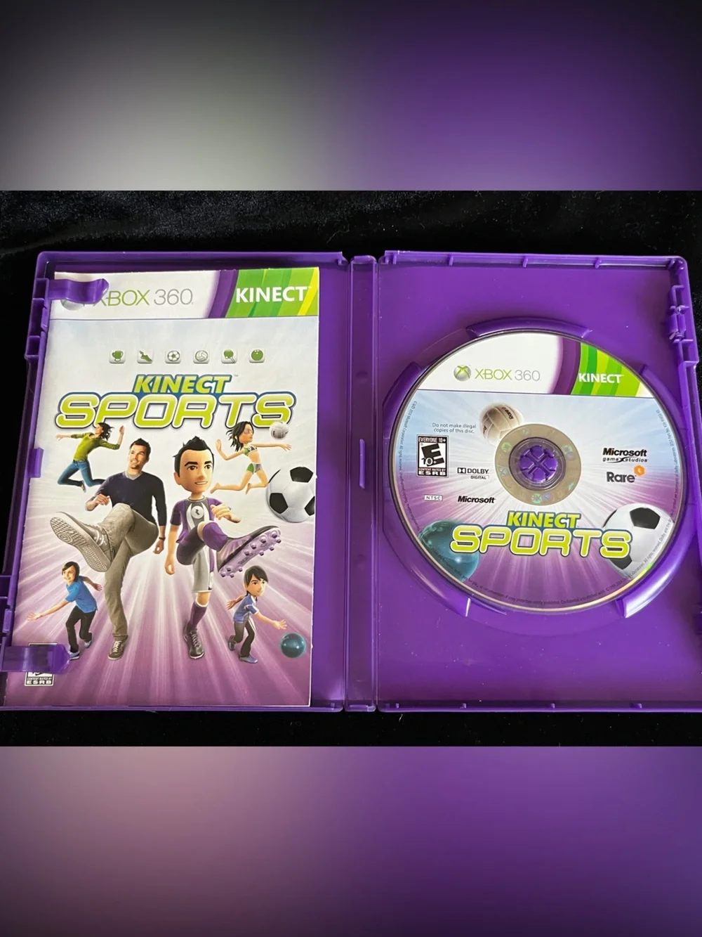 🩵 Kinect SPORTS XBOX 360 Simulation Video Game Complete